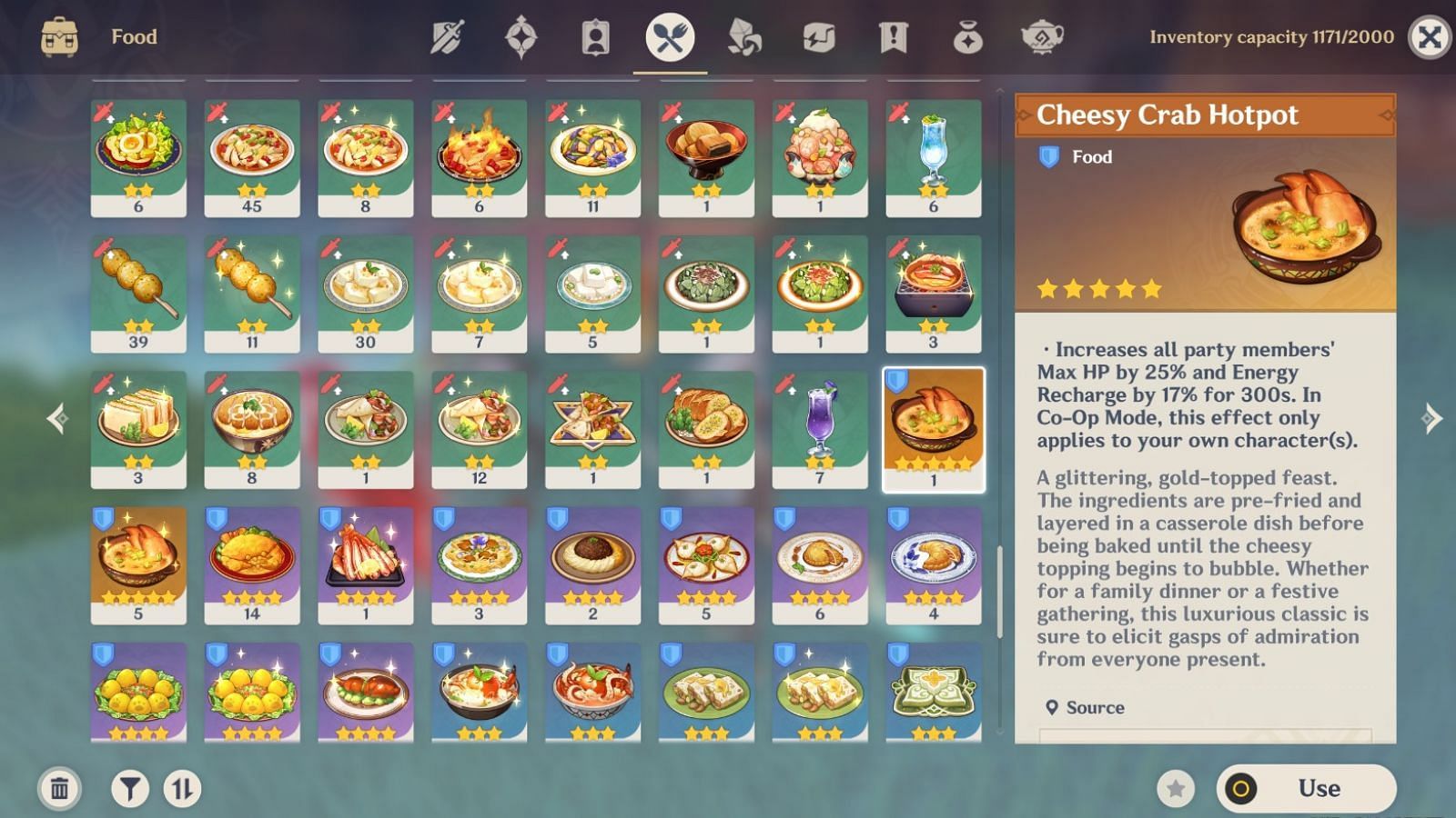 Cheesy Crab Hotpot (Image via HoYoverse)